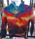 Colorful Phoenix Design Hoodie