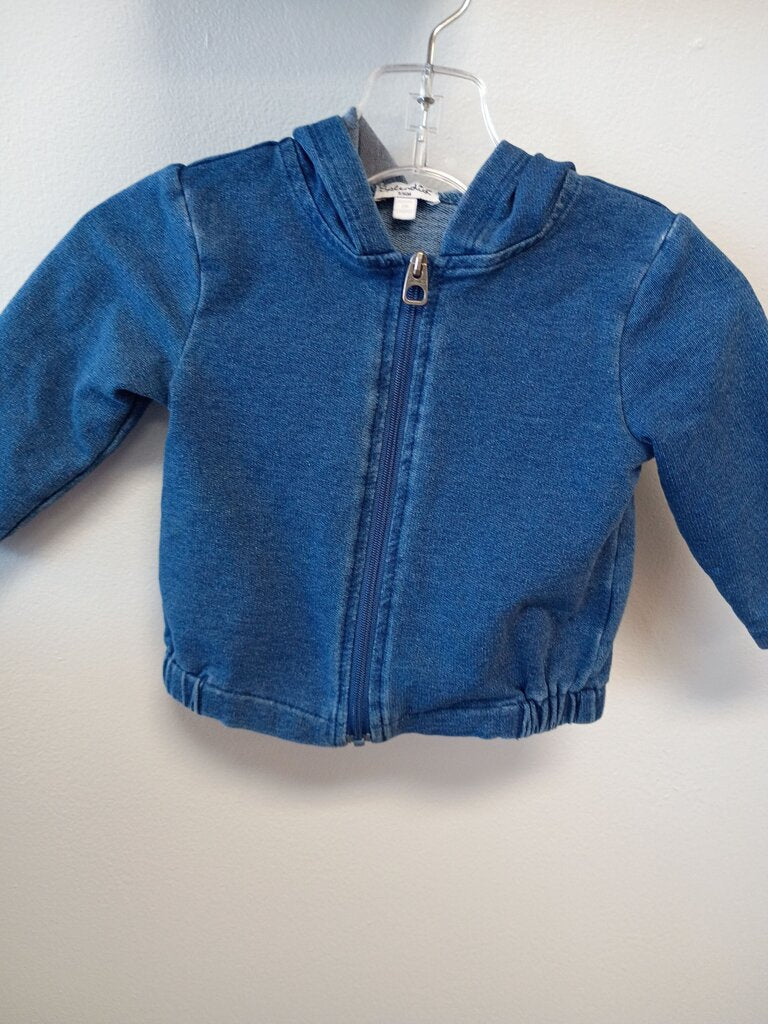 Splendid Blue Zip-Up Hoodie