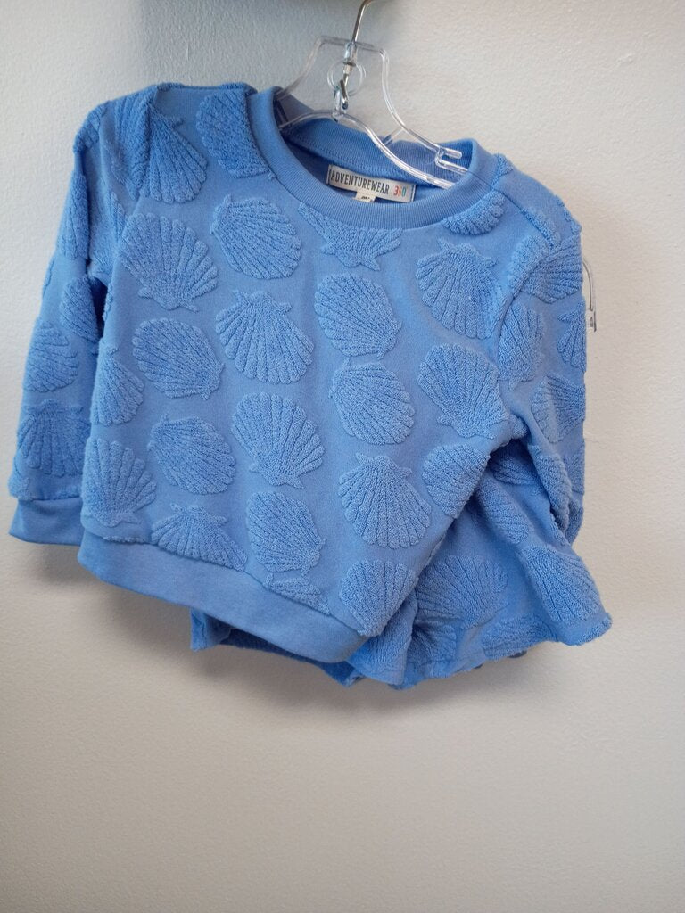 Adventurewear Blue Shell Pattern Sweatshirt
