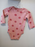 Just One You Baby Girl Pink Polka Dot Bodysuit