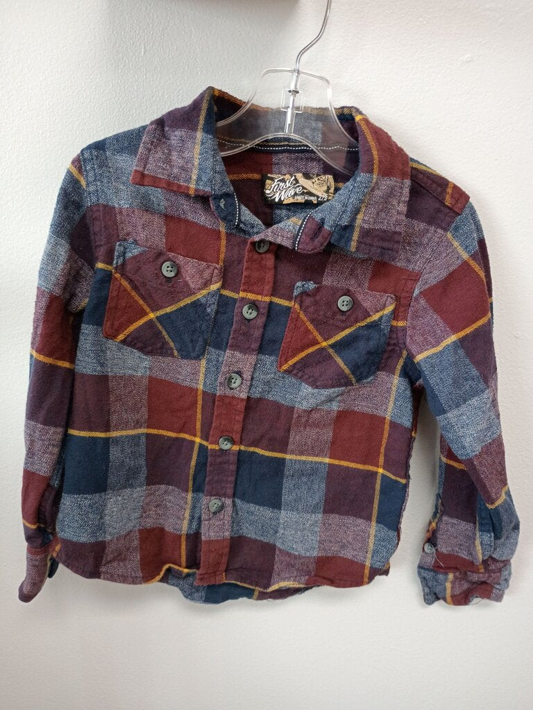First Wave Plaid Flannel Shirt