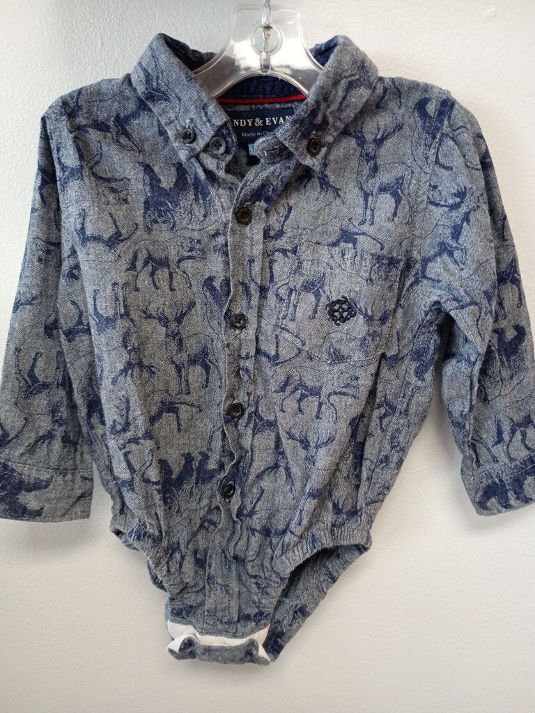 Andy & Evan Boys' Button-Up Bodysuit