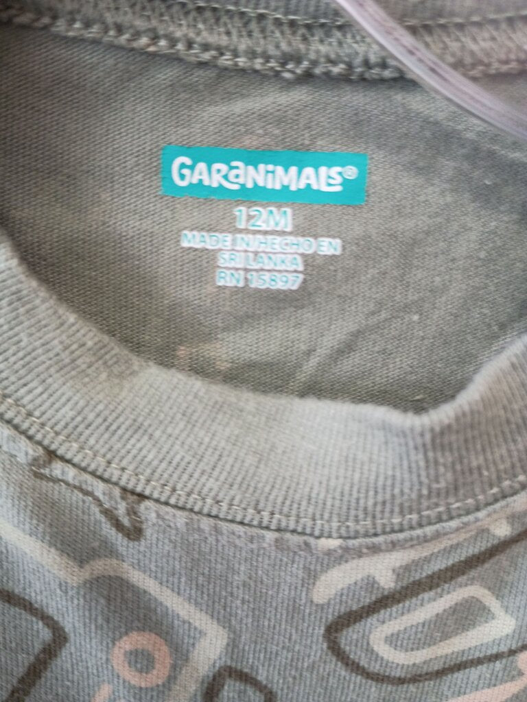 Garanimals 12M Long Sleeve Bodysuit
