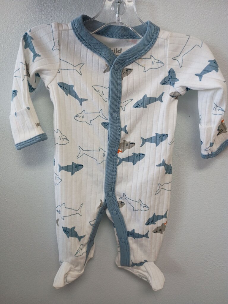 * Child of Mine by Carter's Shark Print Sleeper, Size Preemie