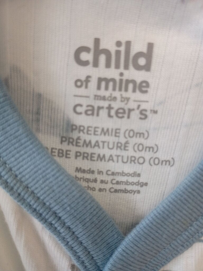 * Child of Mine by Carter's Shark Print Sleeper, Size Preemie