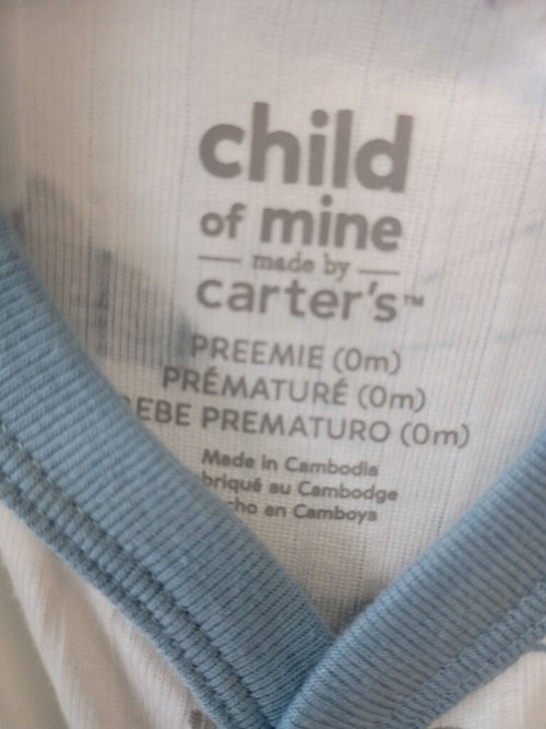 * Child of Mine by Carter's Shark Print Sleeper, Size Preemie