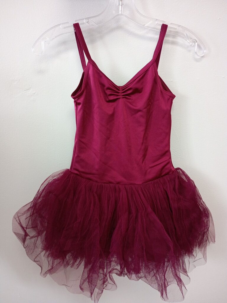 Matilda Girls' Burgundy Tulle Dress