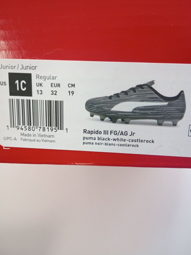 Puma Rapido III FG/AG Jr Soccer Cleats