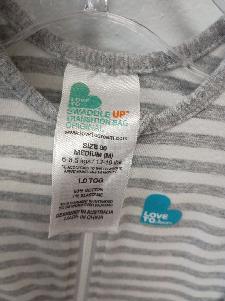 Love To Dream Swaddle Up Transition Bag Original Gray Striped