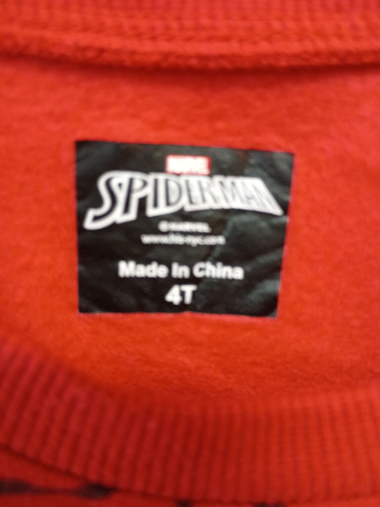 Marvel Spiderman Red Sweatshirt