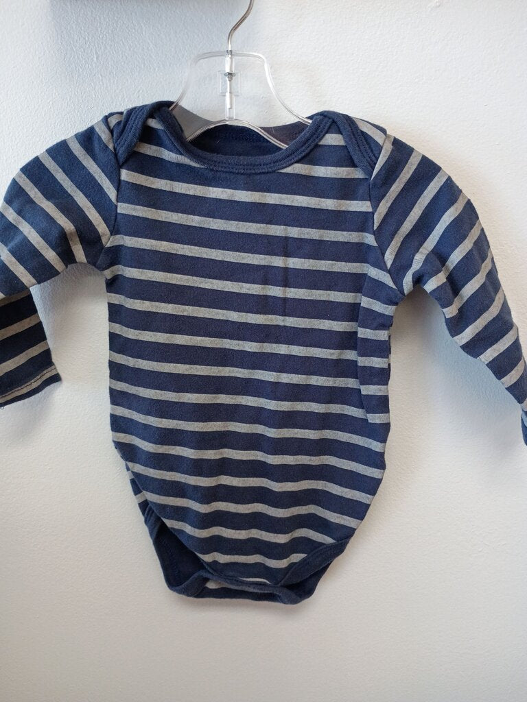 Striped Long Sleeve Baby Bodysuit