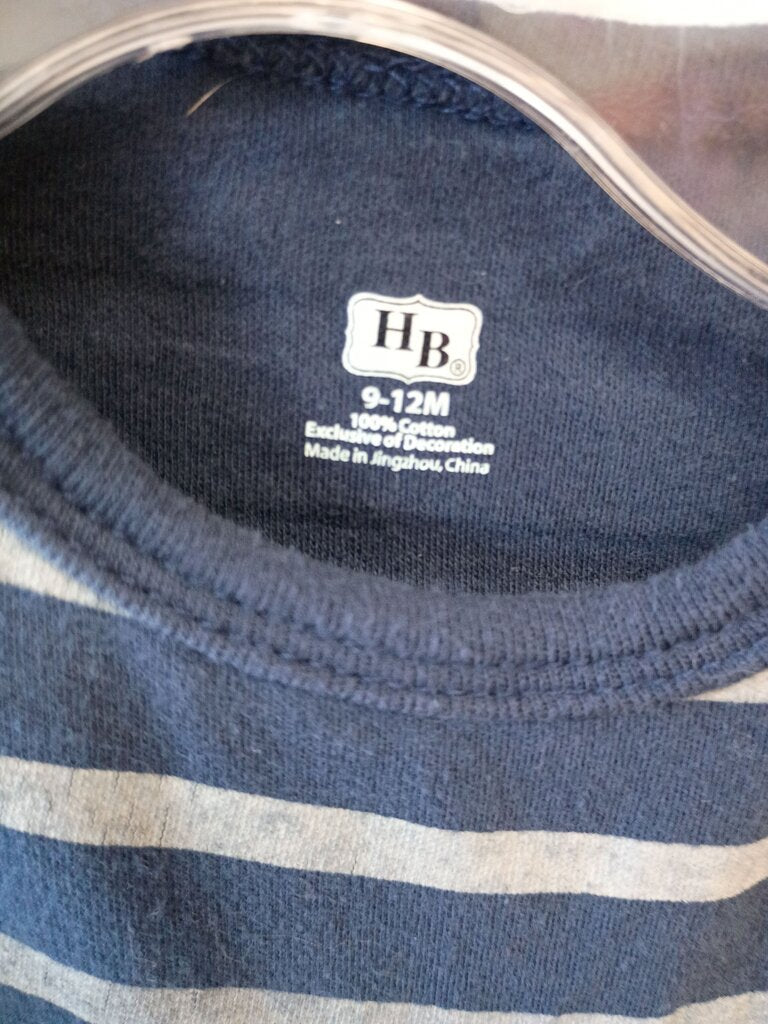 Striped Long Sleeve Baby Bodysuit