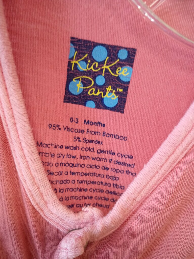 * Pink KicKee Pants Baby Sleeper, size 0-3mos.