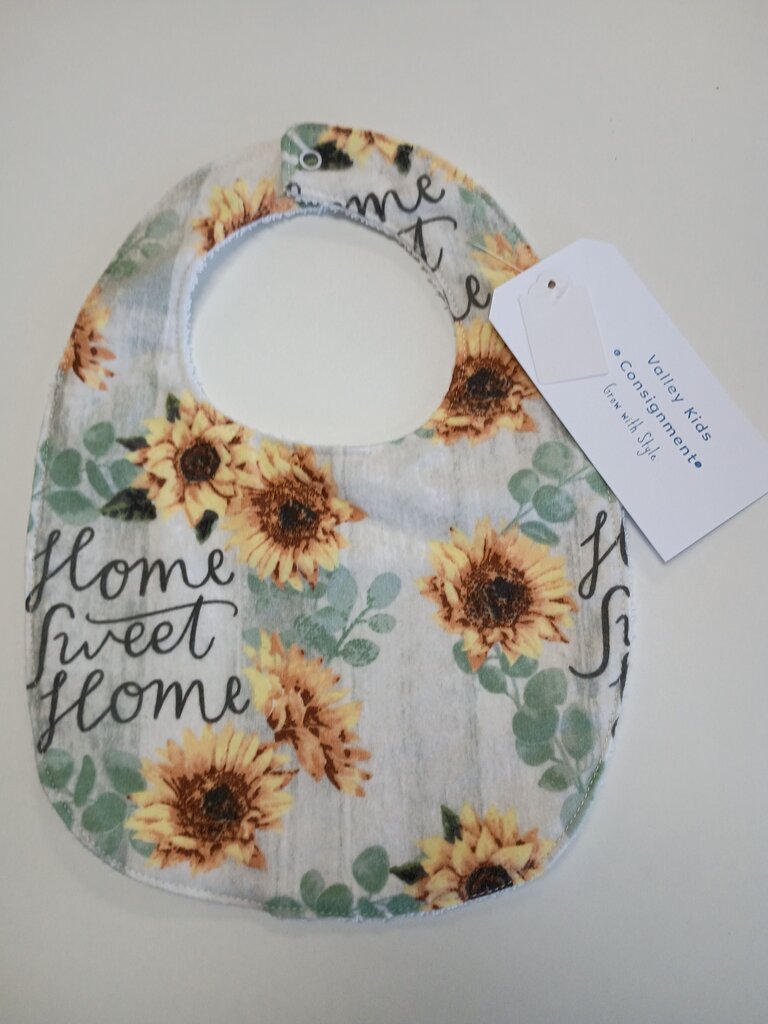 Sunflower Pattern Baby Bib