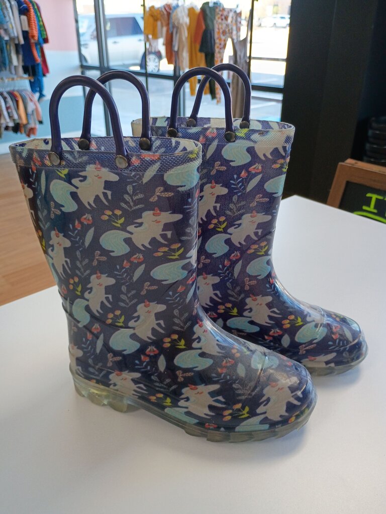 Unicorn Print Rain Boots