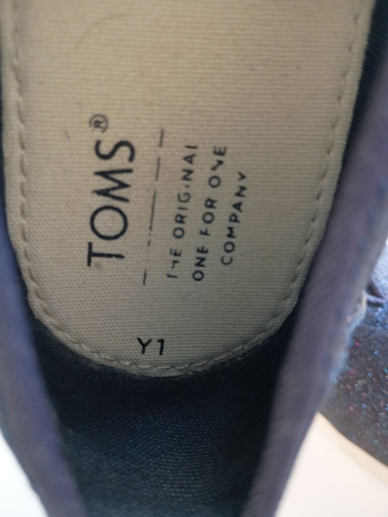 TOMS Girls' Glitter Slip-On Shoes