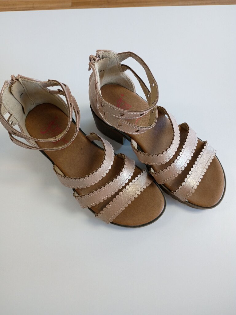 Toddler Girls' Blush Pink Strappy Sandals