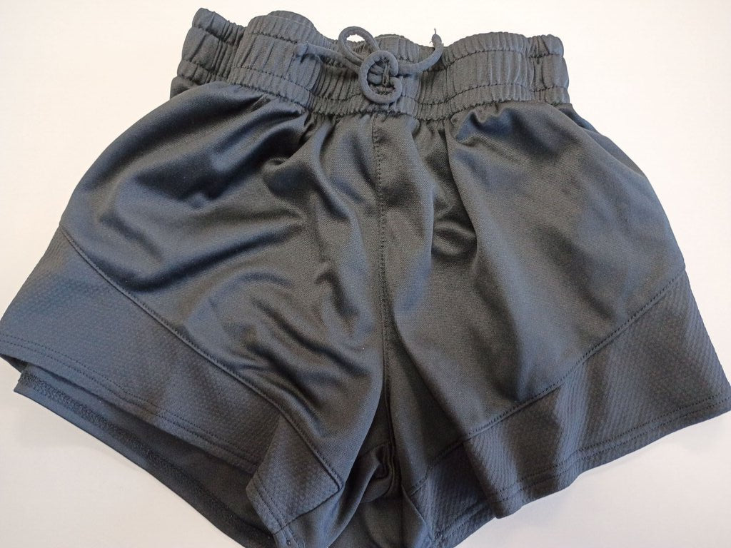 Girl's Black Athletic Shorts