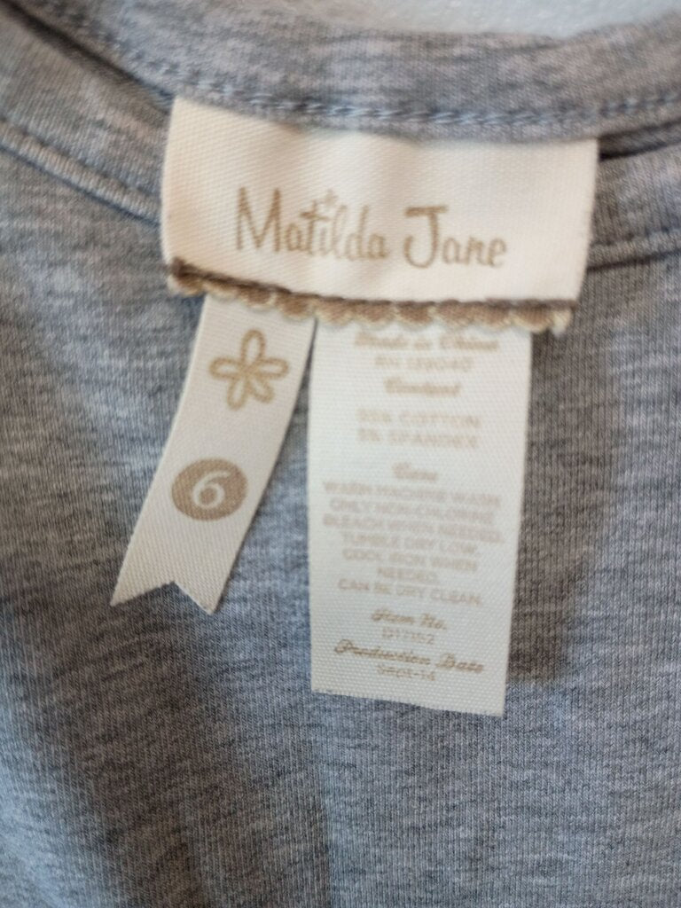 Matilda Jane Girls' Gray Dress