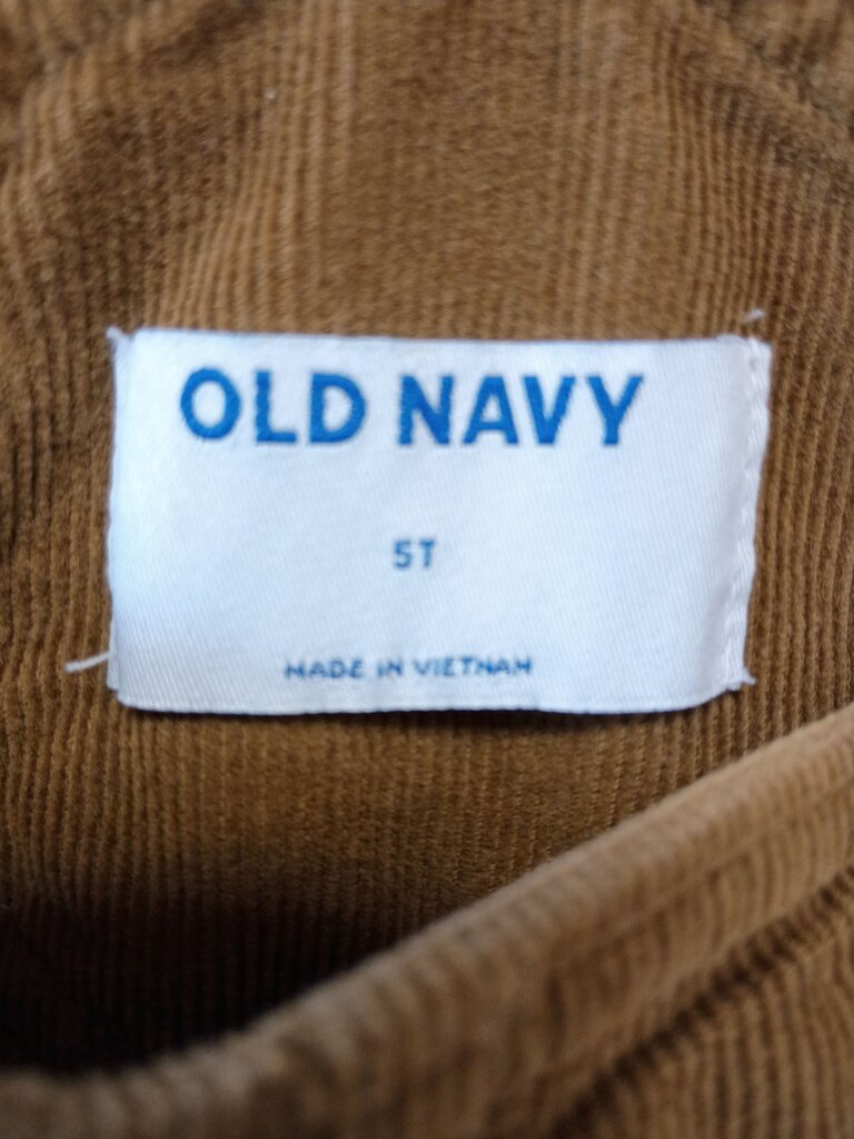 Old Navy Toddler Brown Corduroy Overalls