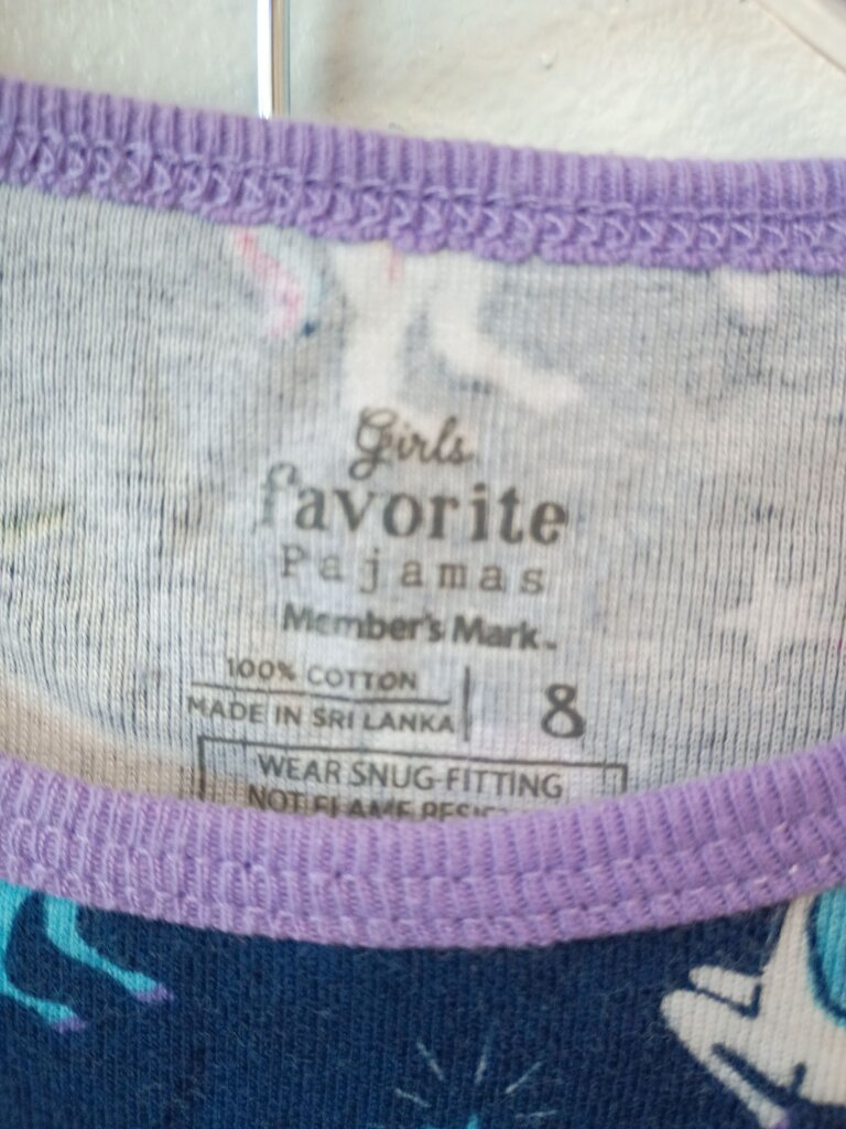 Girls Unicorn Pajamas Set