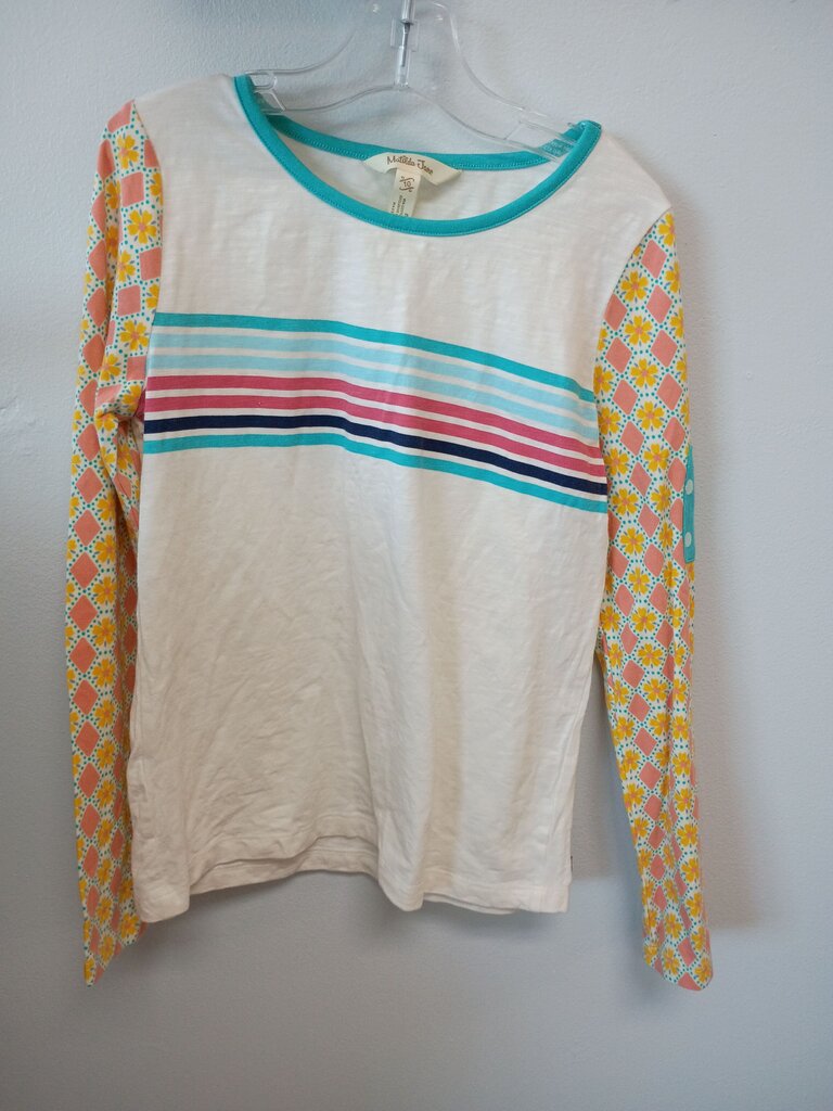 Matilda Jane Girls Long Sleeve Shirt with Colorful Stripes