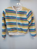 Girls' Multi-Color Striped Fleece Jacket