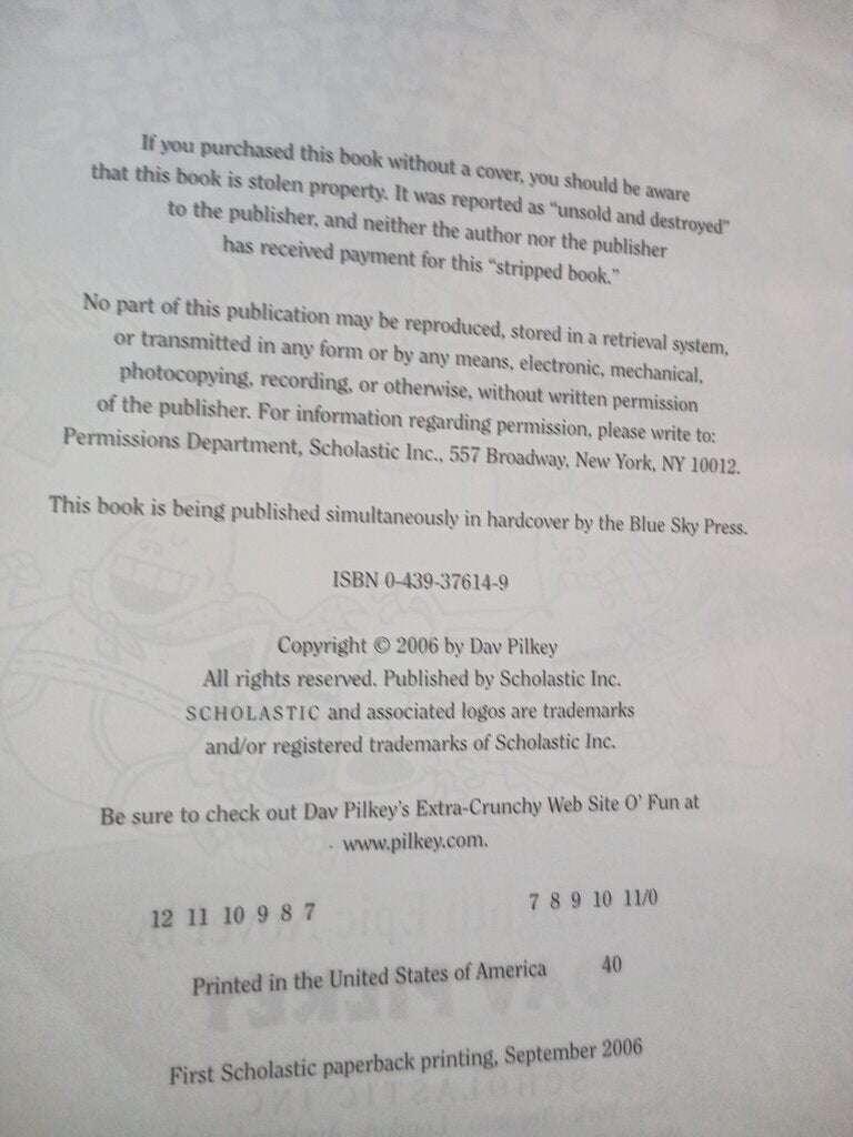 Captain Underpants and the Preposterous Plight of the Purple Potty People