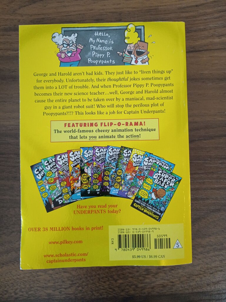 Captain Underpants and the Perilous Plot of Professor Poopypants