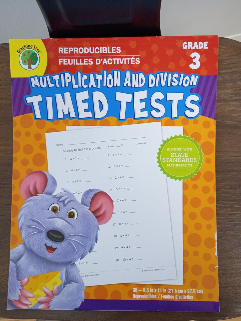 Teaching Tree Multiplication and Division Timed Tests