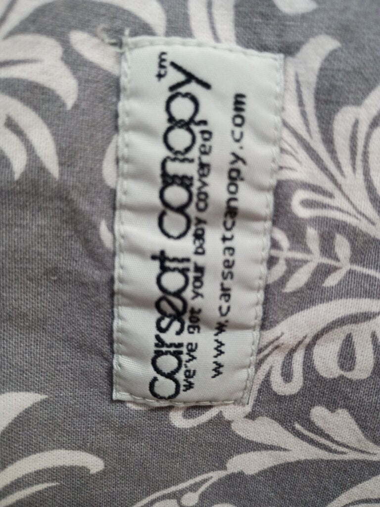 Car Seat Canopy with Floral Pattern