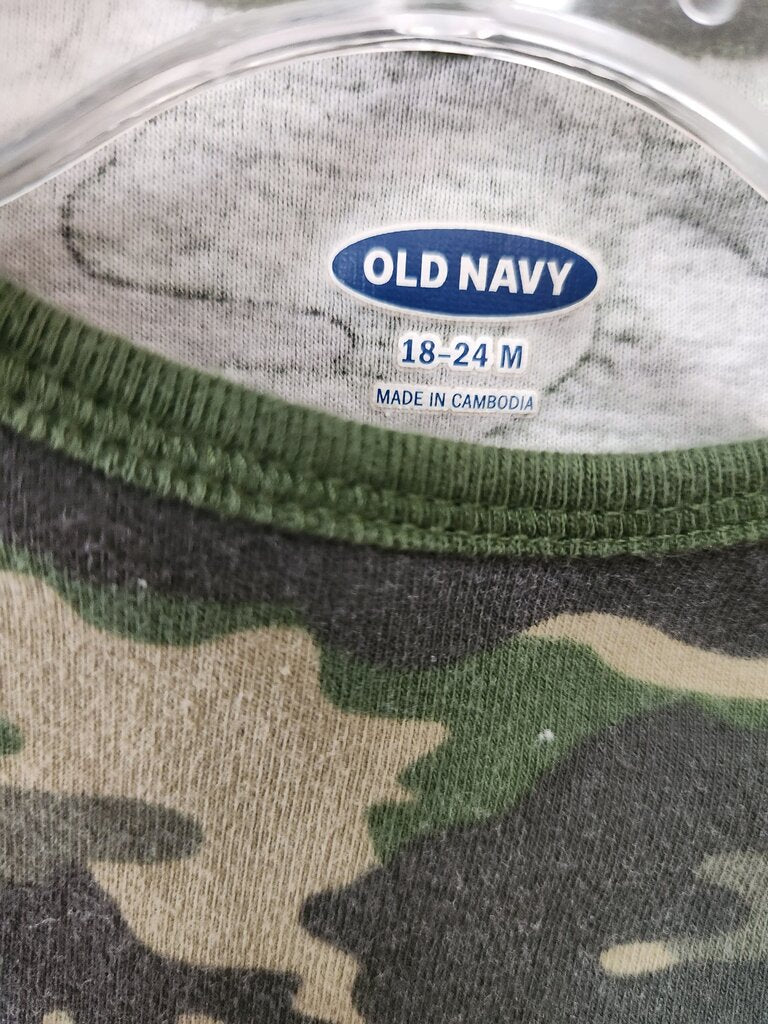 Old Navy Camouflage Long Sleeve Bodysuit