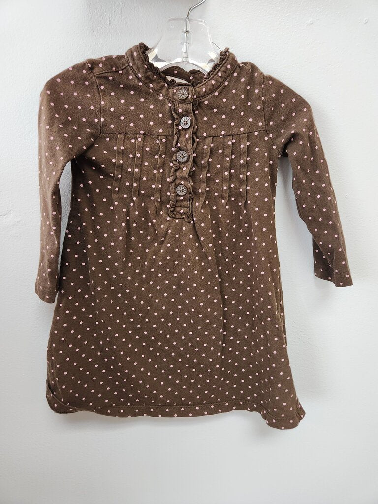 Circo Brown Polka Dot Dress