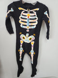 Old Navy Skeleton Print Zip-Up Bodysuit