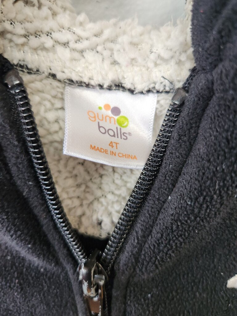 Gum Balls Black Hooded Jacket