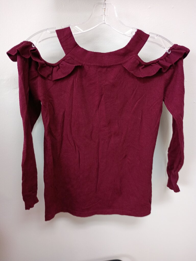 Maroon Cold Shoulders Top