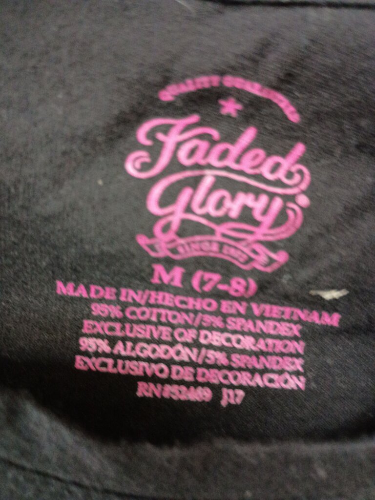 Faded Glory Girls Long Sleeve Top