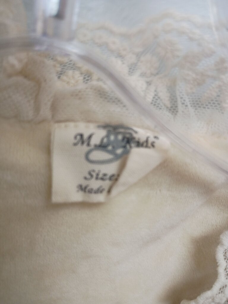 M.L. GIRLS Plush Vest with Lace Trim