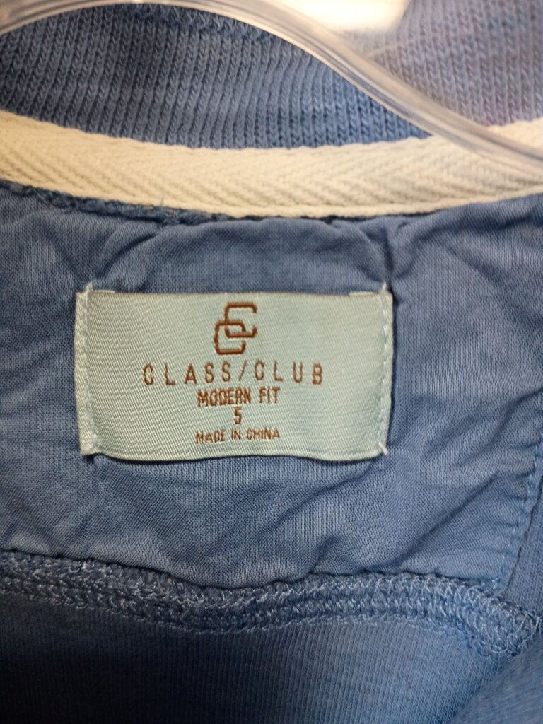 Class Club Modern Fit Blue Pullover