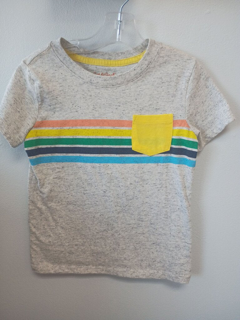 Cat & Jack Striped T-Shirt in Grey