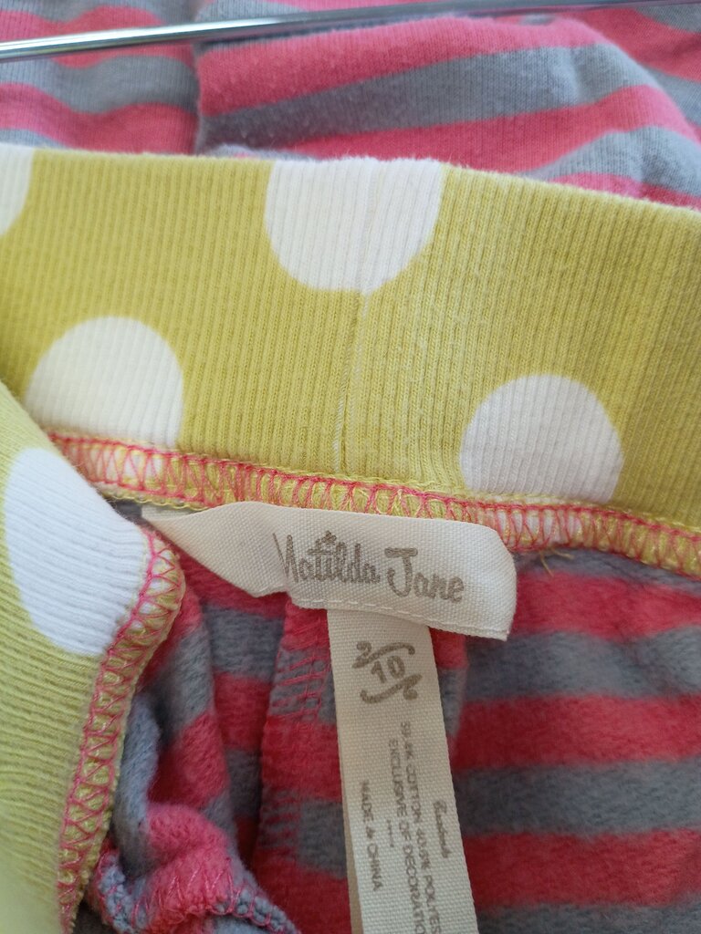 Matilda Jane Striped Pants with Polka Dot Waistband