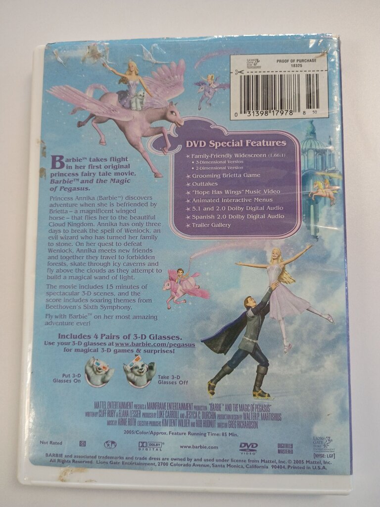 Barbie and the Magic of Pegasus DVD