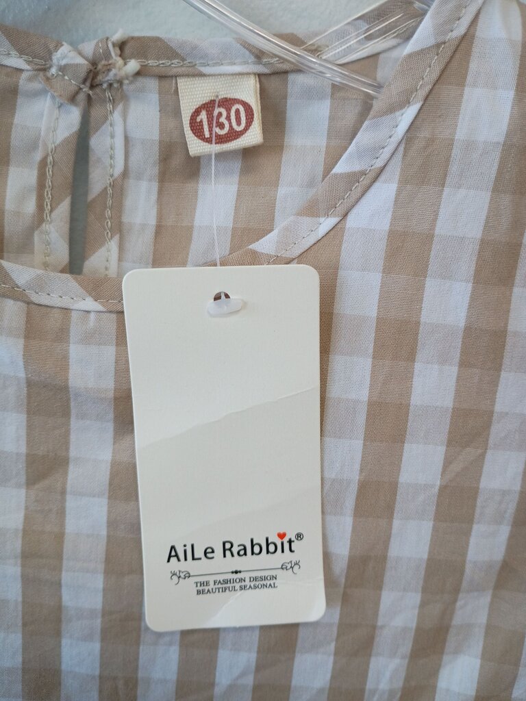 Aile Rabbit Checkered Dress