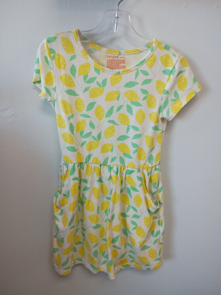 Cat & Jack Lemon Print Dress
