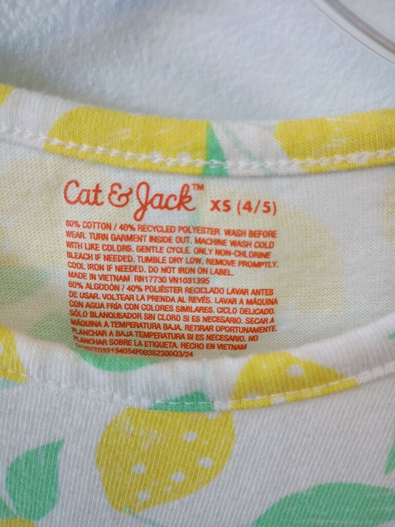 Cat & Jack Lemon Print Dress
