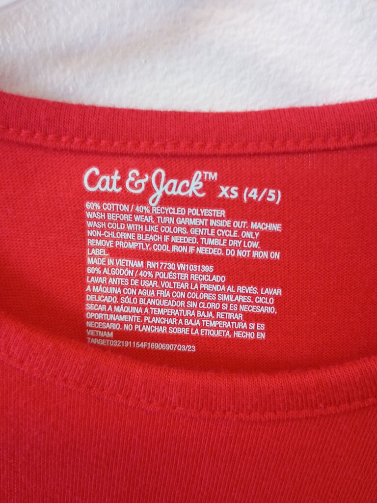 Cat & Jack Red Heart Print Dress