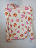 Girls' Floral Print Long Sleeve Top