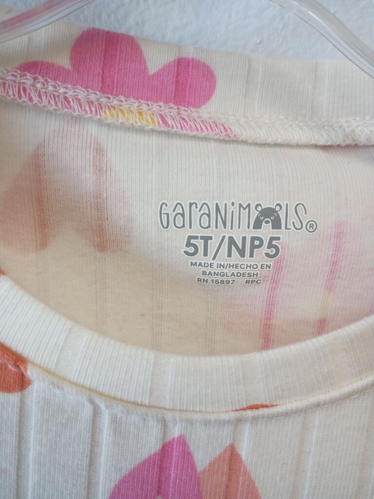 Girls' Floral Print Long Sleeve Top