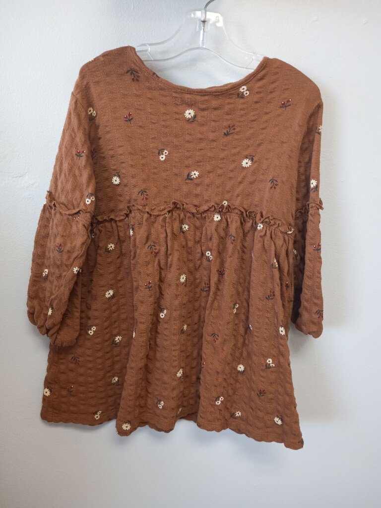 Little Co. by Lauren Conrad Brown Floral Dress