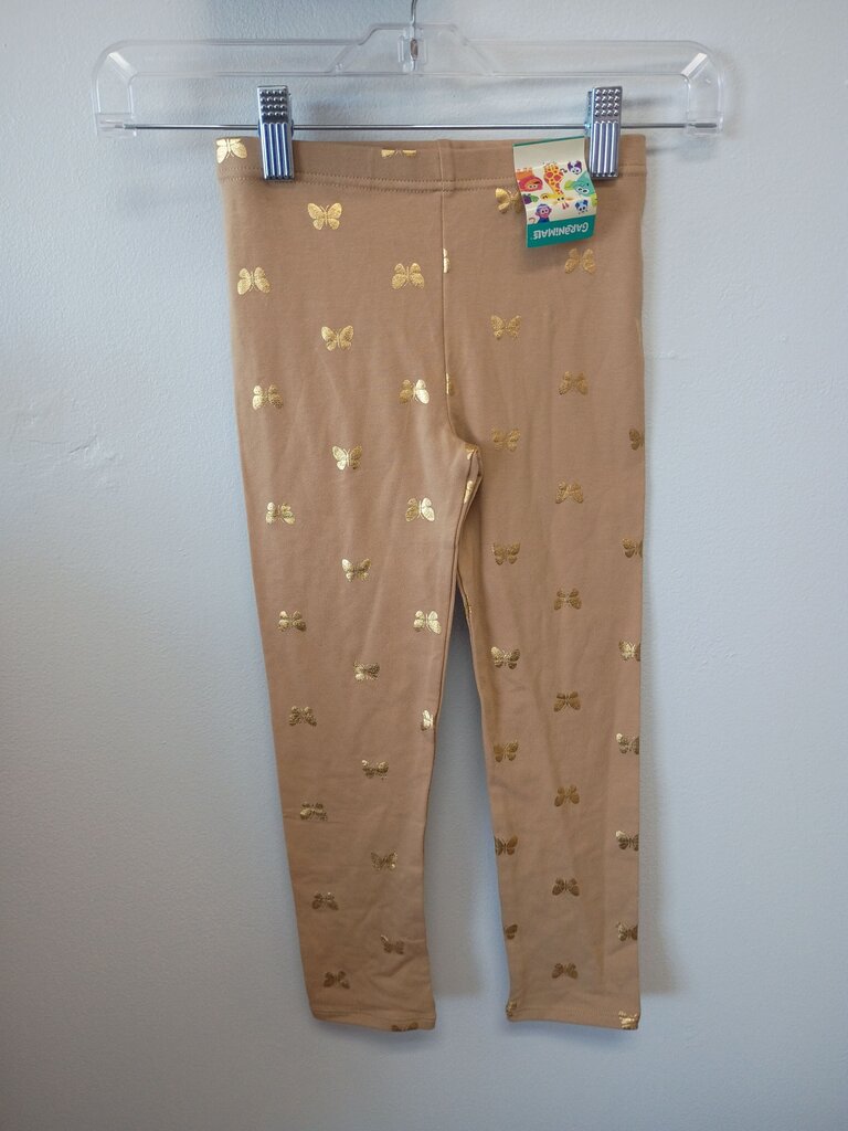Garanimals Girls' Gold Butterfly Print Leggings